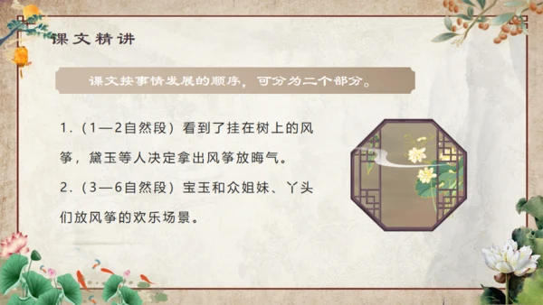 红楼梦之大观园红楼春趣通用PPT模板