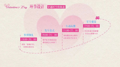粉色创意情人节活动策划PPT模板