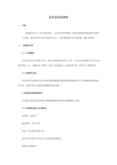 危化品应急专题预案.docx
