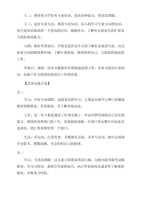 计算机网络技术大学生职业生涯规划书计算机职业规划