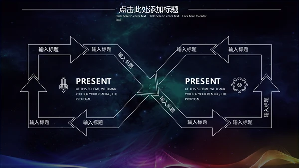 幻彩宇宙黑洞商业计划书通用PPT模板