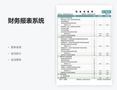 财务报表系统