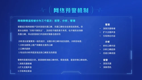 蓝色科技风网络信息技术网络舆情分析动态PPT