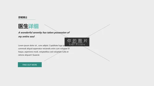 简约风医学医疗报告医院宣传动态PPT模板
