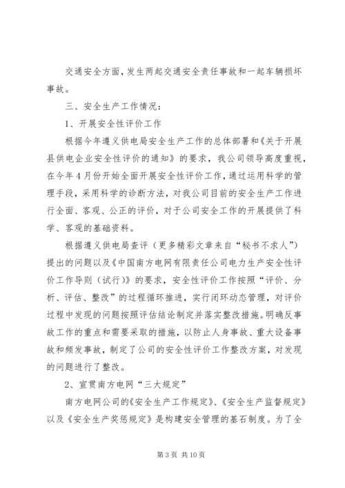 在电力公司职工代表大会上的工作报告 (3).docx