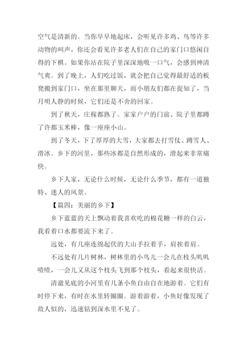 美丽的乡下作文.docx