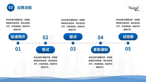 城市商务企业团队招聘宣传PPT模板