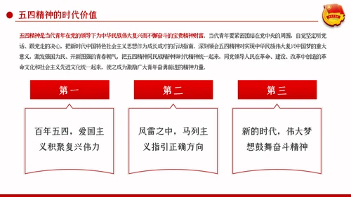 五四精神传承有我纪念五四运动101周年团课PPT