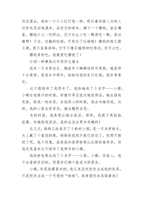 介绍一种事物五年级作文（精选10篇）.docx