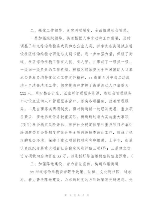 新疆维稳信访工作总结.docx