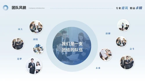 简约商务建筑公司介绍建筑企业介绍ppt模板
