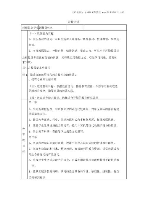 教师师徒结对协议书