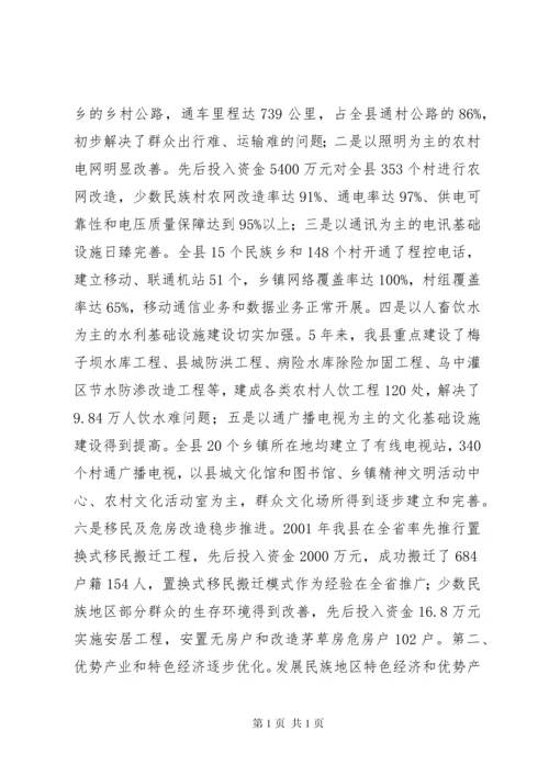 县民族工作调研报告.docx