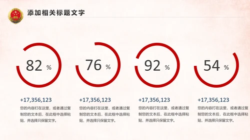 红色大气人民检察院工作汇报PPT模板