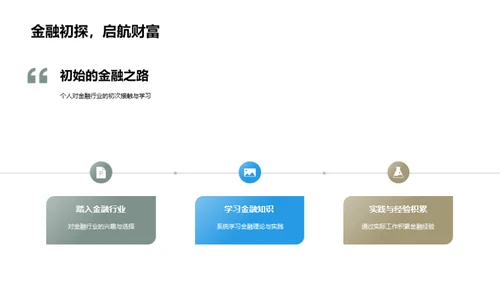 金融行业，我在其中