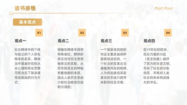 黑色简约实拍风乌合之众读书分享学生教育PPT