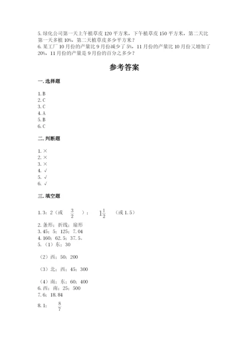 人教版小学六年级上册数学期末测试卷加下载答案.docx