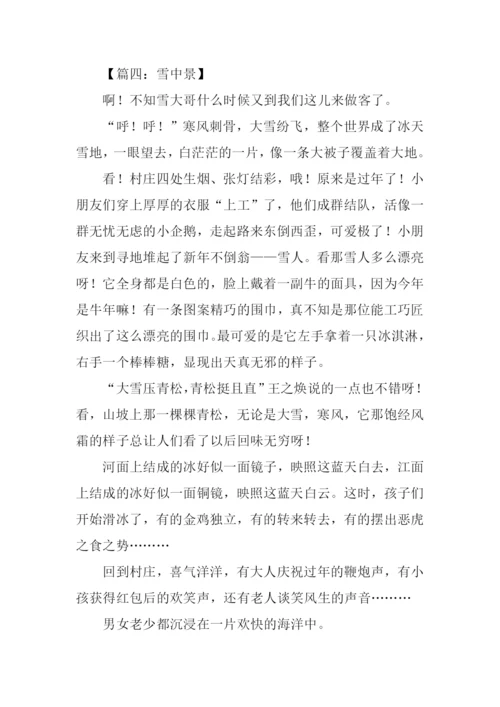 有关雪的作文500字.docx