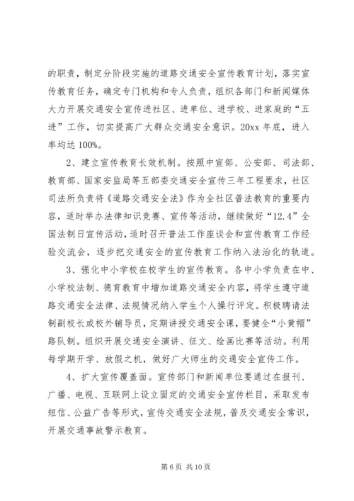 社区道路交通安全工作计划 (6).docx