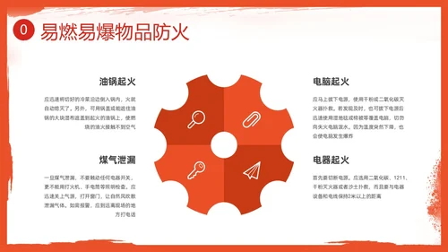红色插画简约冬季四防培训PPT课件冬季安全