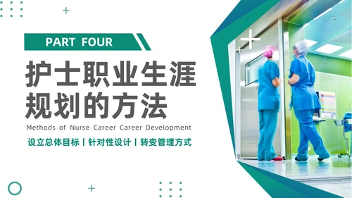 绿色商务风实拍医务工作者培训PPT职业规划