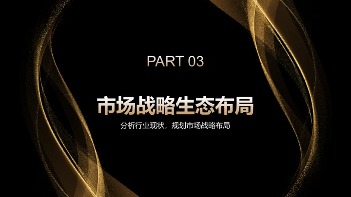 黑色黑金风产品发布会活动策划PPT模板