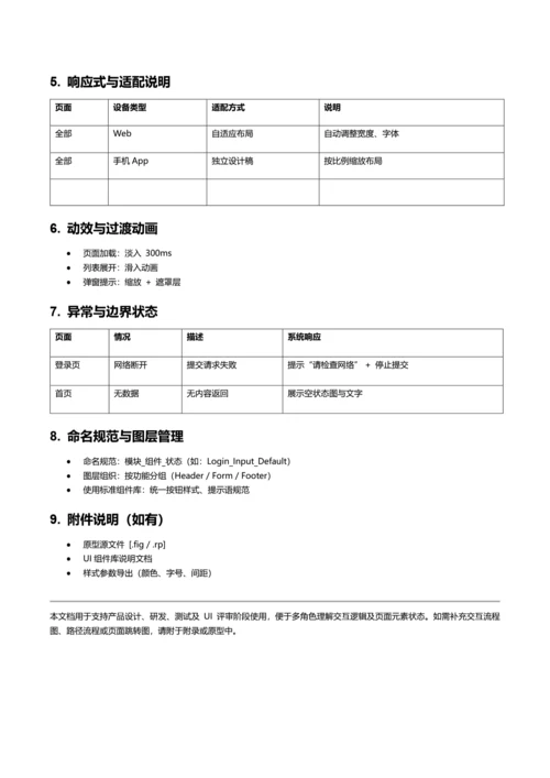 产品原型说明文档