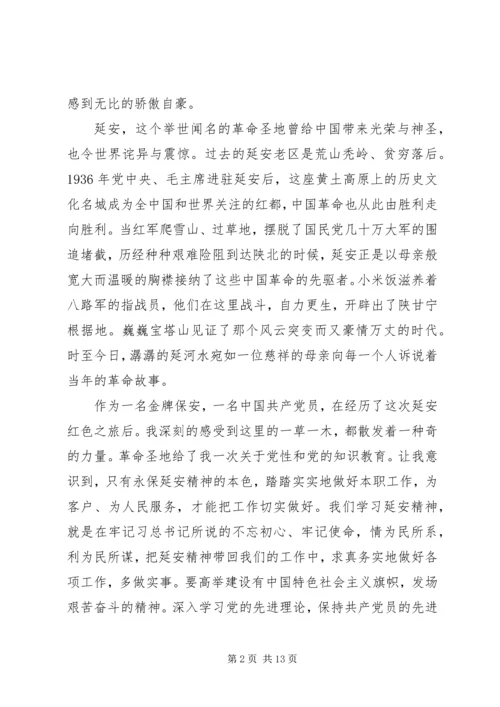 延安红色教育学习心得体会5篇.docx