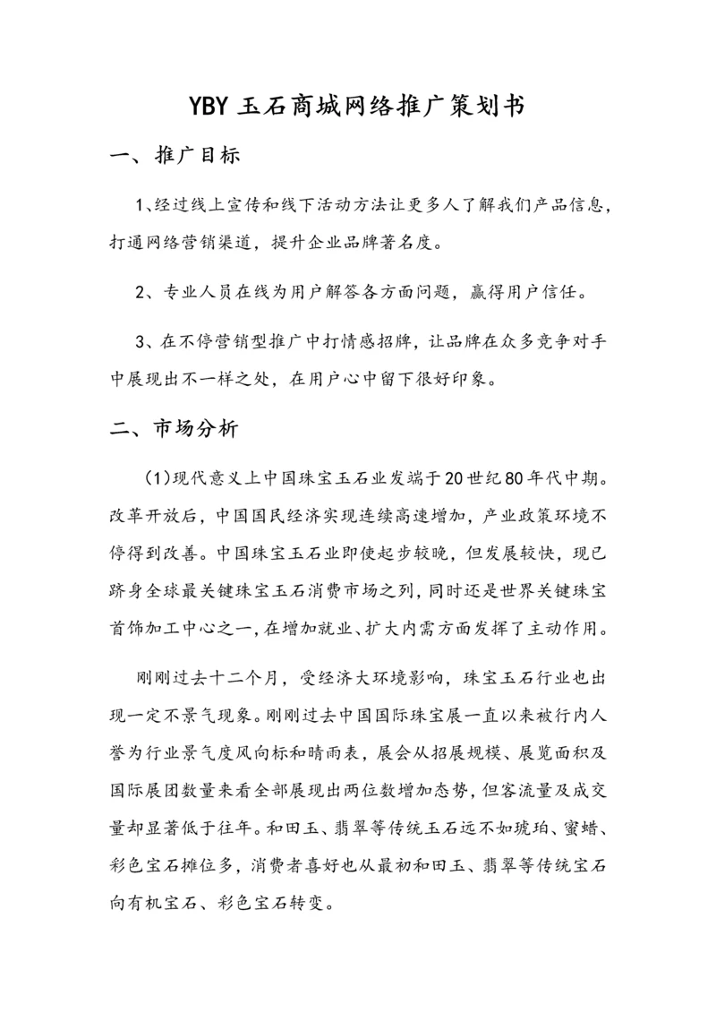 网站推广专项方案专业策划书.docx