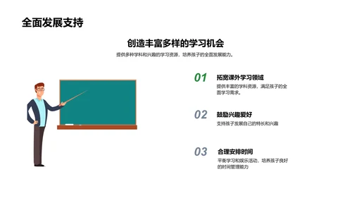 教育互动与孩子成长PPT模板