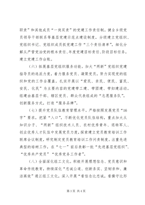 贯彻落实县委党建工作部署工作方案.docx