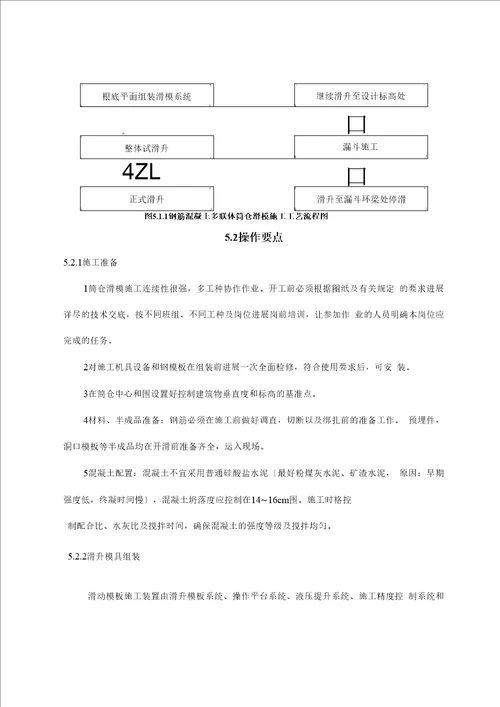 钢筋混凝土多联体筒仓滑膜施工工法