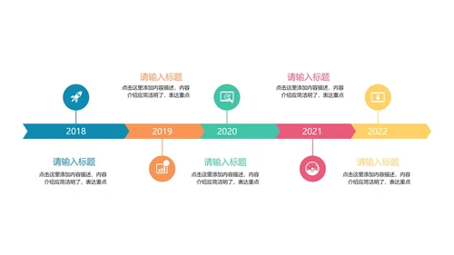 流程时间轴关系图PPT模板