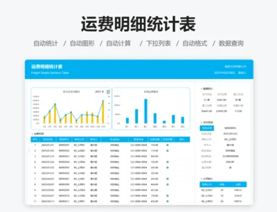 运费明细统计表