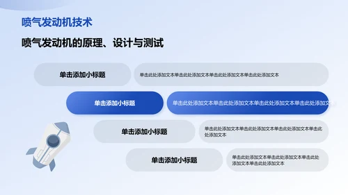 蓝色3D风航空航天类专业通用PPT模板