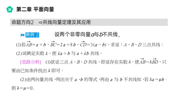 平面向量的线性运算数学教学PPT课件模版