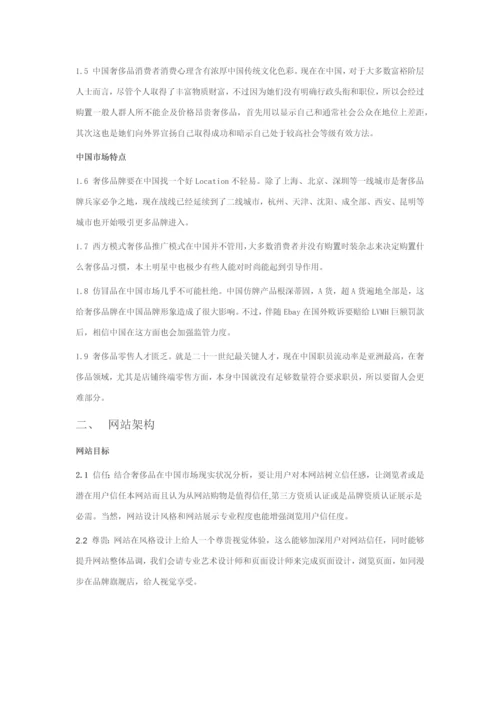 奢侈品网站优质项目专项策划专业方案.docx