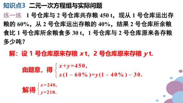 第八章 二元一次方程组  章末复习课件（共19张PPT）