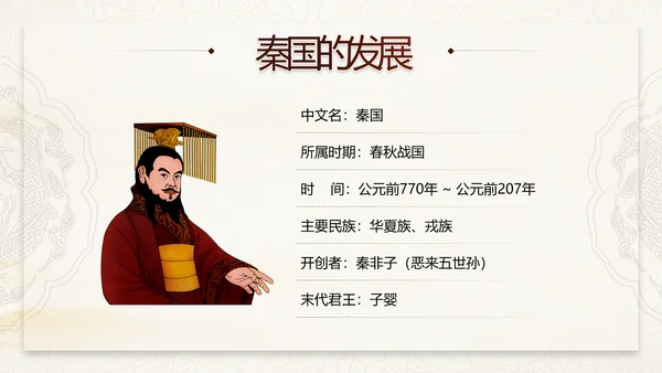 《大秦帝国》介绍兵马俑战车PPT模板