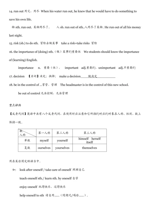 2023年人教版八年级英语下册第一单元知识点归纳总结doc.docx