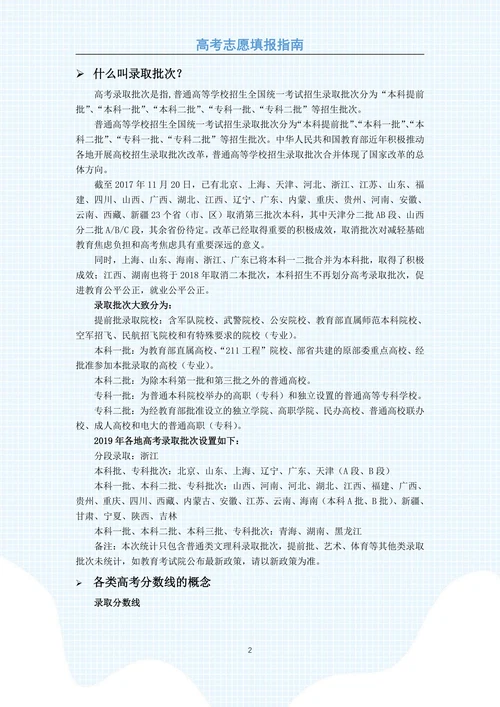 高考填报志愿指南