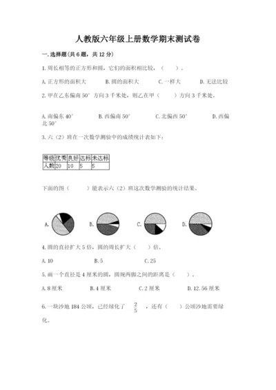 人教版六年级上册数学期末测试卷精品【考点梳理】.docx