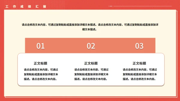 橙红色员工职级晋升岗位竞聘述职报告通用PPT模板