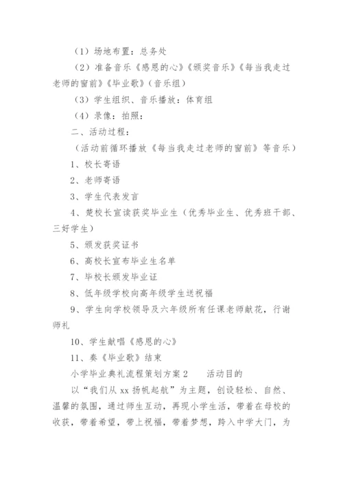 小学毕业典礼流程策划方案.docx