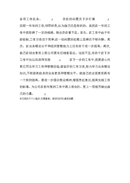 月公司负责人个人述职报告