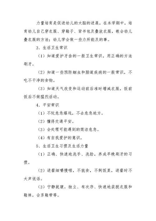 幼儿园中班下学期教学方案三篇