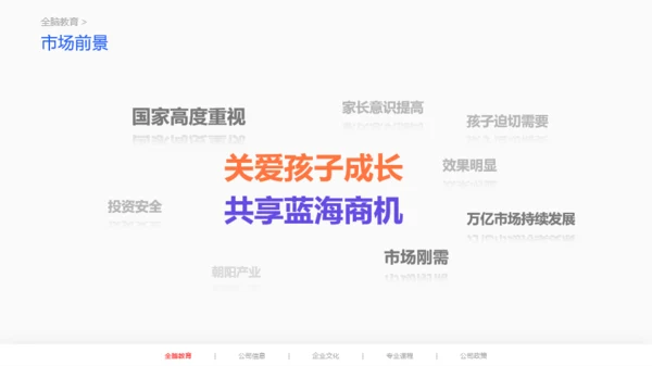 橙色早期全脑儿童教育项目说明会PPT案例