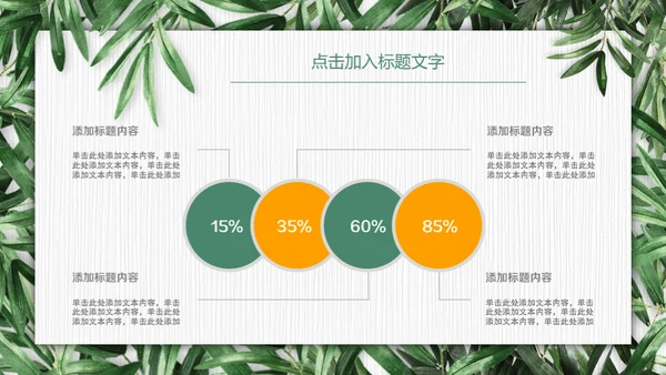 绿色环保慈善公益通用PPT模板