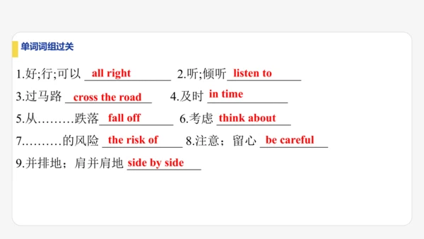 Module 8 Accidents 期末模块复习课件-外研版八年级上册