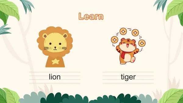 广东开心版unit3_AnimalsPPT模板